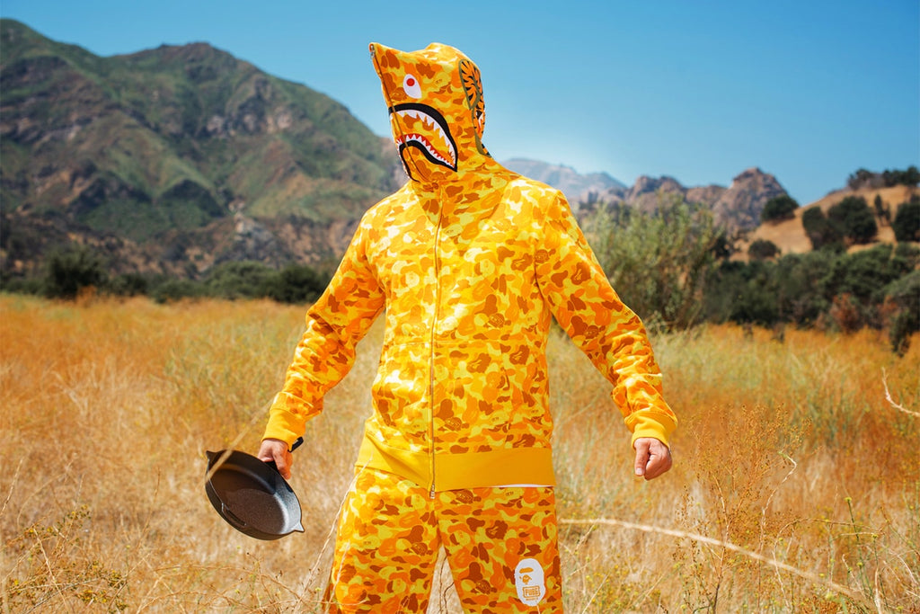 Yellow Bape shark hoodie ( PUBG MOBILE )