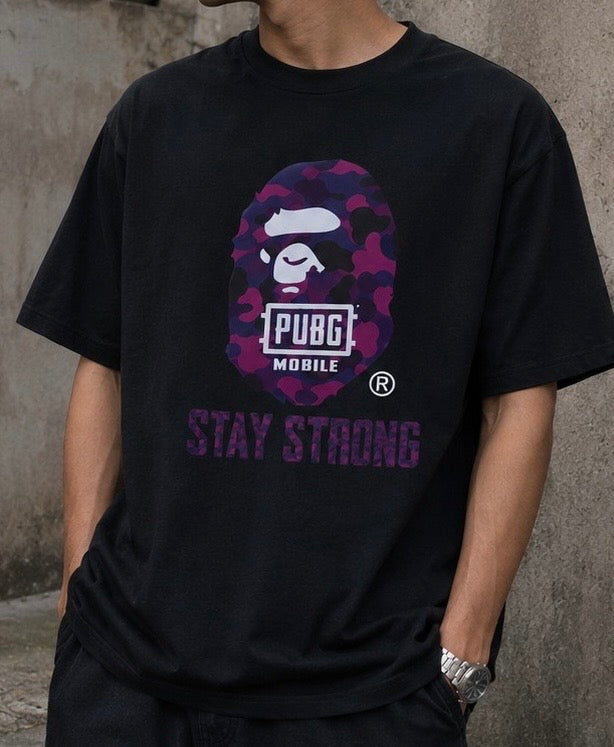 purple bape T-shirt
