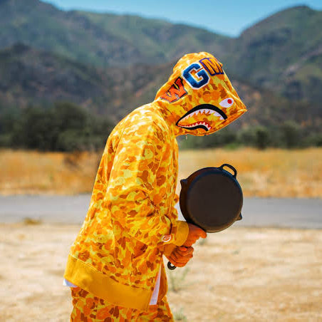 Yellow Bape Set ( Hoodie + short )
