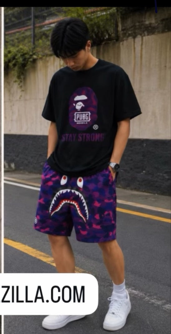 purple bape T-shirt