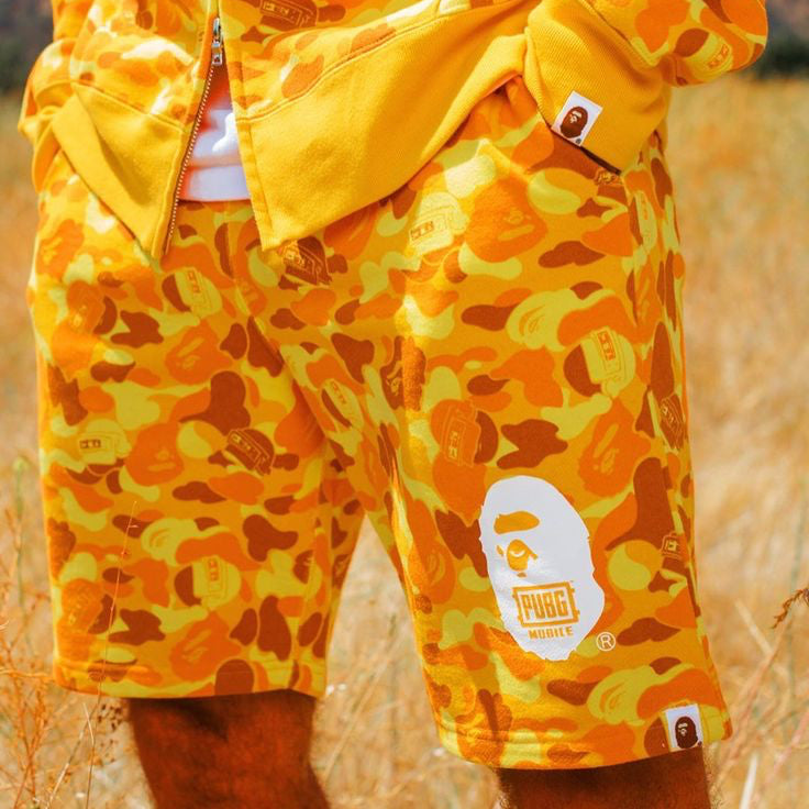 Yellow Bape Set ( Hoodie + short )