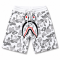 White bape shark short