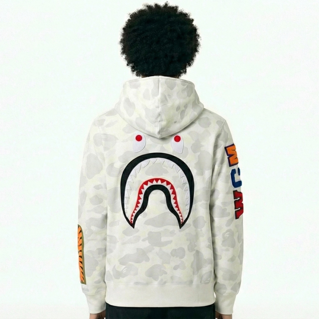 White bape shark hoodie ( PUBG MOBILE )